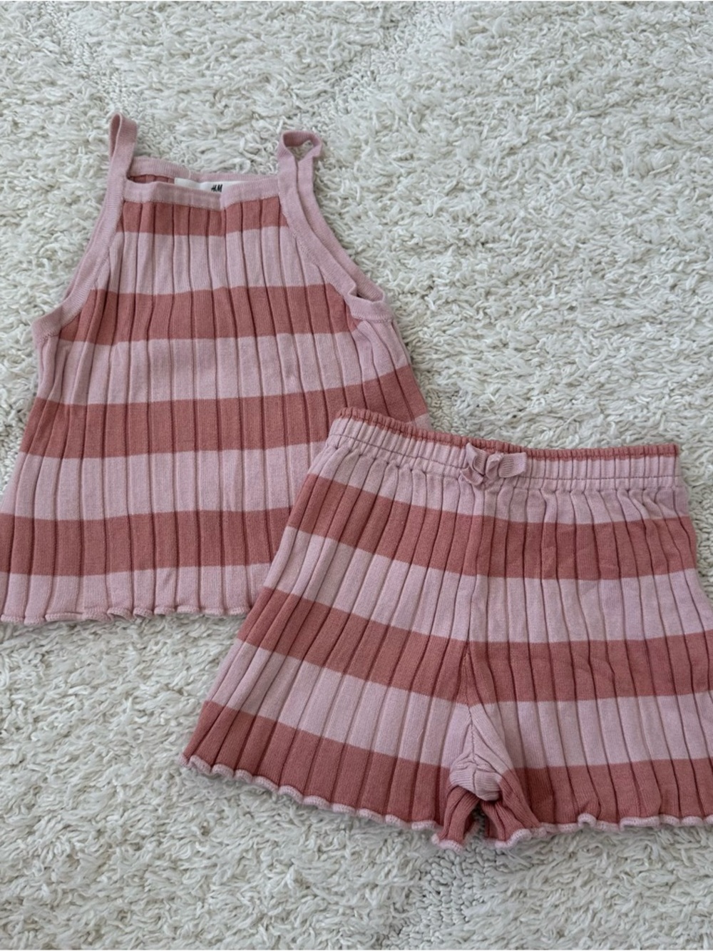 H&M Striped Knit Set